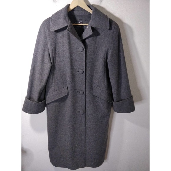 Augustina Leathers Other - Augustina Leathers Carmel by the Sea Gray Wool Cashmere Trench Pea Coat Size M